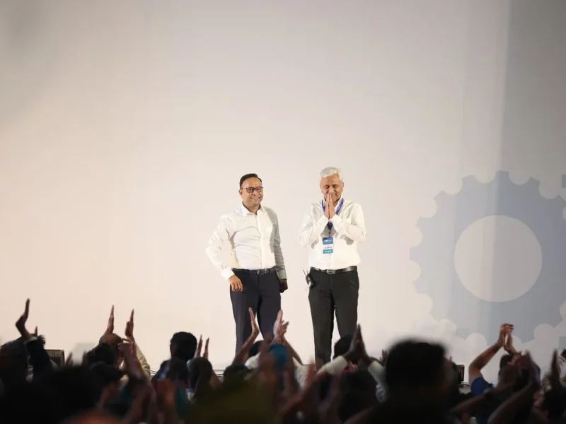 Rakesh Sharma on stage