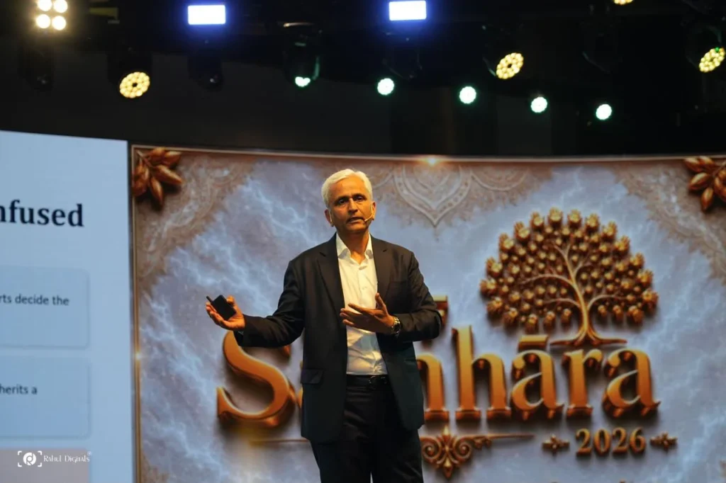 Rakesh Sharma on stage